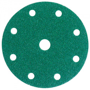Круг 3М абразив. на липучке D150 мм, 9 отв. зеленый Р60