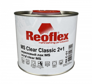 Лак Reoflex 2К МS Clear Classic 2+1 акриловый 0,5л, без отвердителя