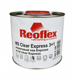 Лак Reoflex 2К MS Clear Express 3+1 акриловый 0,5л, без отвердителя