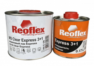 Лак Reoflex 2К MS Clear Express 3+1 акриловый 0,5л с отвердителем Express 0,17л