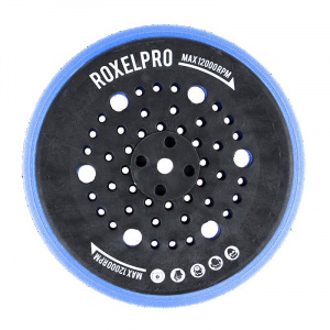 Тарелка шлифовальная RoxelPro Fusion средней жесткости D150, 5/16"+М8, 97 отверстий