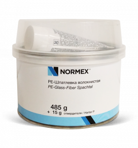 Шпатлевка Normex волокнистая 0,5кг. с отвердителем