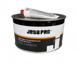 Шпатлевка JETA PRO 5545 Carbon с углеволокном, черная 1.8кг с отвердителем