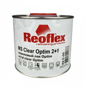 Лак Reoflex 2К МS Clear Optim 2+1 акриловый 0,5л, без отвердителя