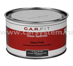 Шпатлевка CarFit п/э Glas Plus, зеленая 1кг. с отвердителем 