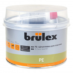 Шпатлевка Brulex для пластика, черная 1кг. с отвердителем