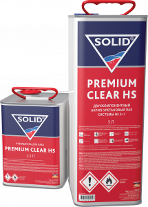Лак SOLID HS Premium Clear 5л + 2.5отв.