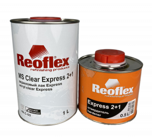 Лак Reoflex 2К MS Clear Express 2+1 акриловый 1,0л с отвердителем Express 0,5л