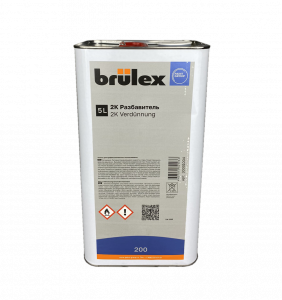 Разбавитель Brulex 2K 200 Стандарт универсальный для акриловых материалов 5л.