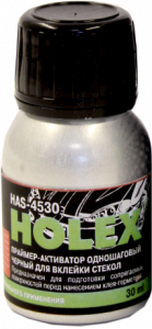 Праймер-активатор Holex одношаговый для вклейки стекол, черный, 30 ml
