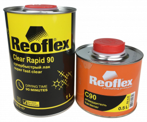 Лак Reoflex 2К Clear Rapid 90 2+1 супербыстрый 1л с отвердителем HS C90 0,5л