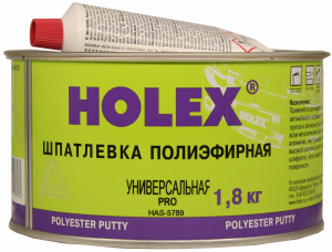 Шпатлевка Holex PRO универсальная, бежевая, 1,8кг с отвердителем