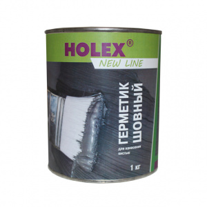 Герметик Holex полиуретановый шовный для нанесения кистью, серый 1 кг