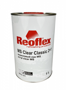 Лак Reoflex 2К МS Clear Classic 2+1 акриловый 1л, без отвердителя