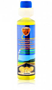 Стеклоомывающая жидкость летняя Элтранс суперконцентрат 1:100 "Лимон", 250мл с дозатором