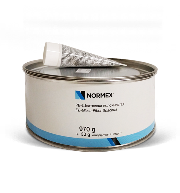 Шпатлевка Normex волокнистая 1кг. с отвердителем