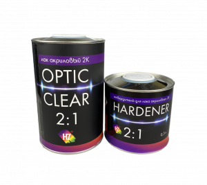 Лак H7 2K 2:1 Optic Clear акриловый 1л с отвердителем 0,5л