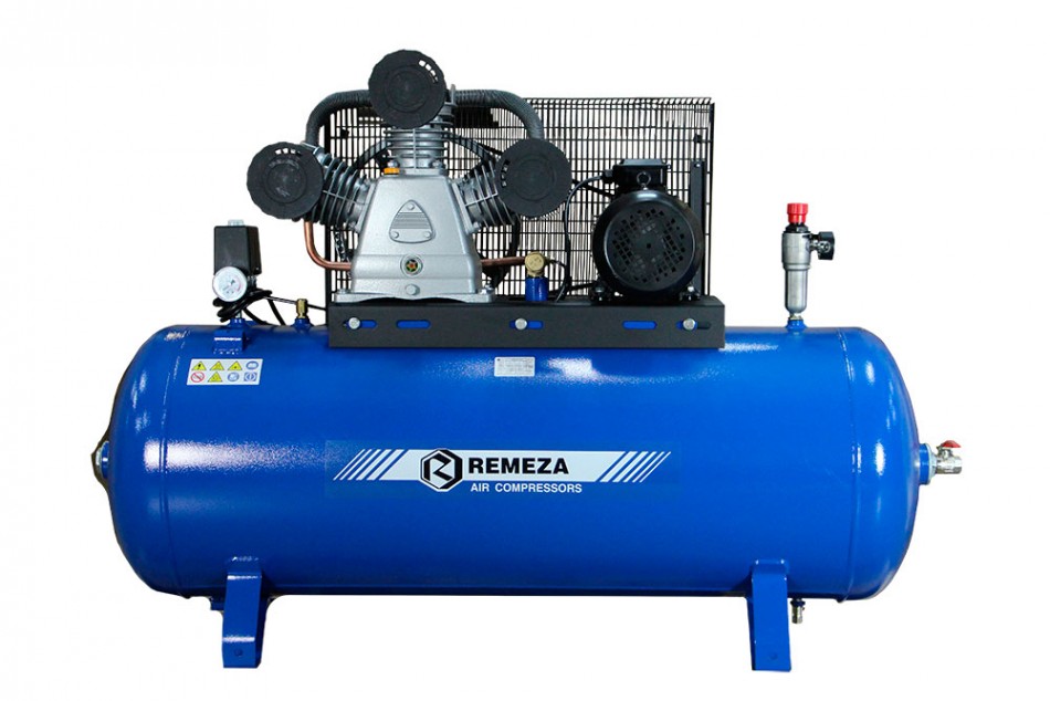 Компрессор поршневой с ременным приводом Remeza СБ4/Ф-270 LB75 (950 л/мин, 380В/5,5кВт, ресивер 270л, 10 бар)