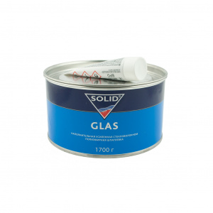Шпатлевка SOLID Glas со стекловолокном, зеленая 1,7кг. с отвердителем