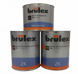Грунт-наполнитель Brulex 2K-HS-Fuller 4+1 светло-серый 1л + 1л + 0,5л отвердителя для грунта