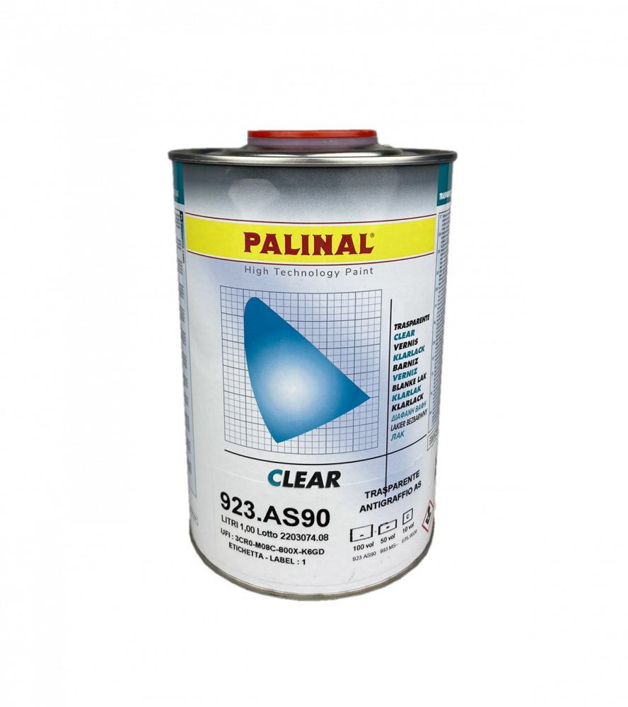 Лак PALINAL AS90 2K HS 2+1 Antiscratch акриловый прозрачный 1л, без отвердителя