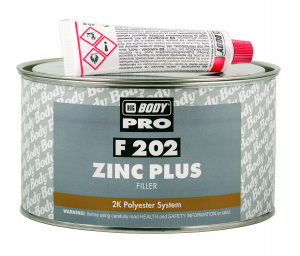 Шпатлёвка Body PRO F202 ZINC PLUS для оцинковки бежевая, 1,8кг с отвердителем