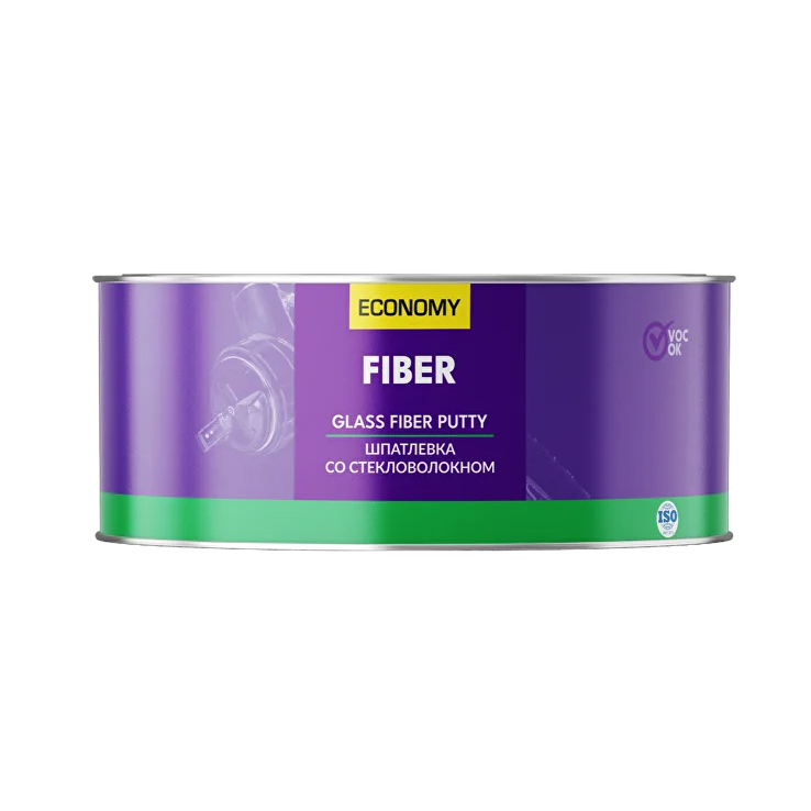 Шпатлевка Novol Azia Fiber стекловолокно, зеленая 0.9кг с отвердителем