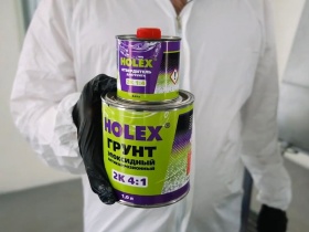 Эпоксидный антикоррозионный грунт Holex 2К 4-1 (светло-серый ...