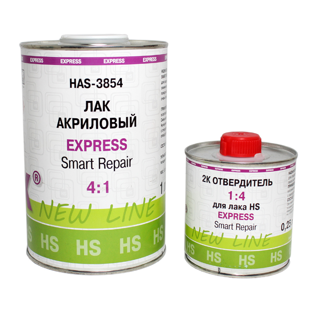 Лак HOLEX 2K HS 4:1 EXPRESS SMART REPAIR (1л) + отв. для лака HS EXPRESS (0,25)