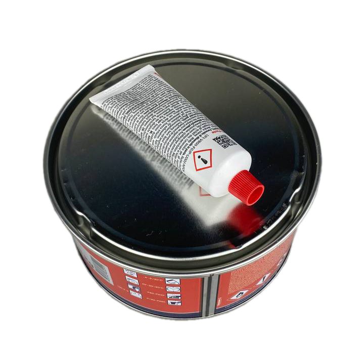 Шпатлевка Reoflex Alumet с алюминием, серая 1,8кг с отвердителем 3