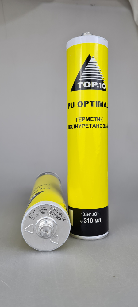 Герметик TOP10 Optimal полиуретановый, белый, 310 ml