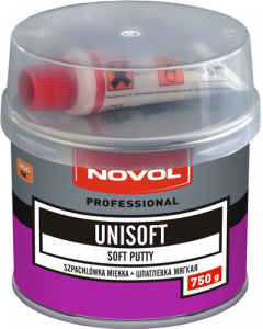 Шпатлевка Novol UNIsoft универсальная мягкая, бежевая 1,8кг с отвердителем