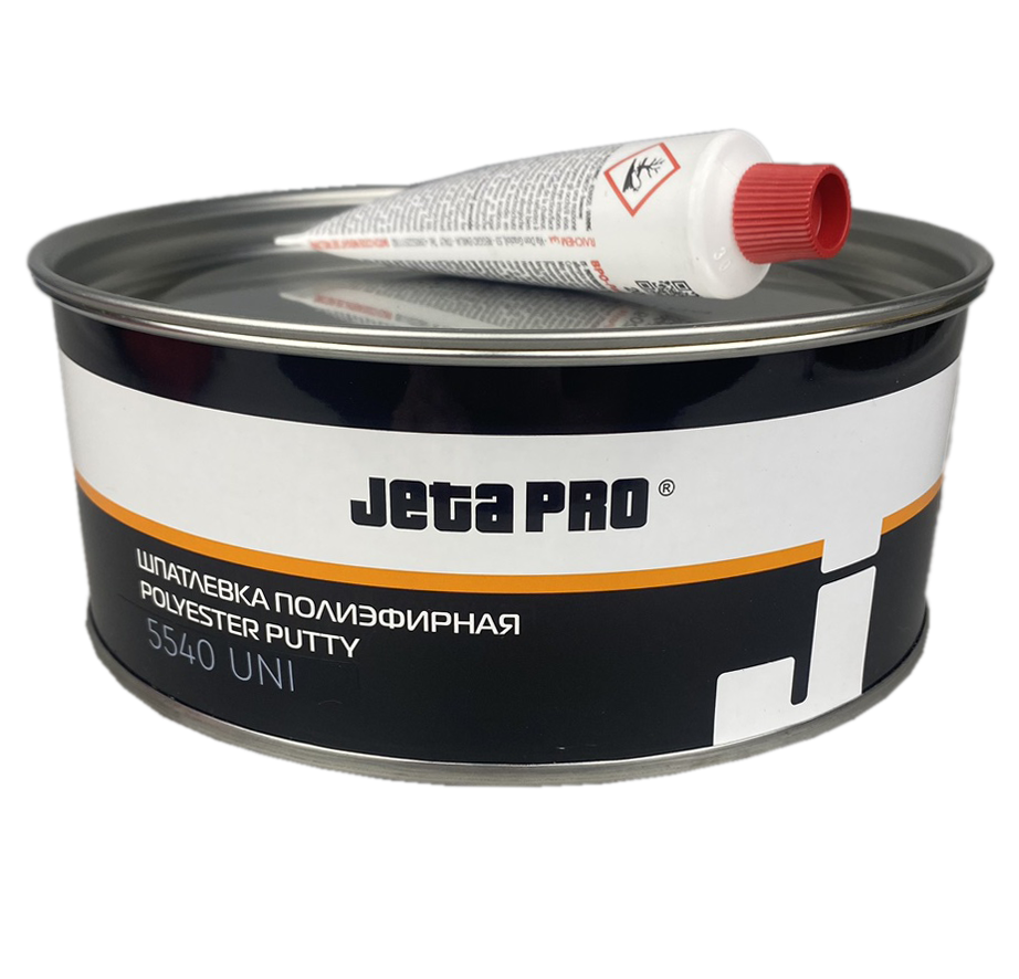 Шпатлевка JETA PRO 5540 универсальная желтая, 1кг с отвердителем