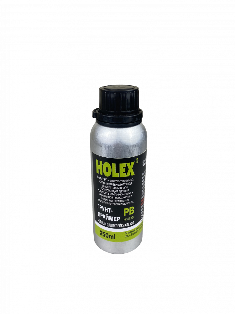 Грунт-праймер Holex для вклейки стекол, черный, 250 ml