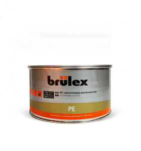 Шпатлевка Brulex п/э с отвердителем волокнистая 1,8 кг., серая