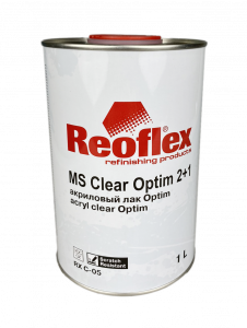Лак Reoflex 2К МS Clear Optim 2+1 акриловый 1,0л, без отвердителя