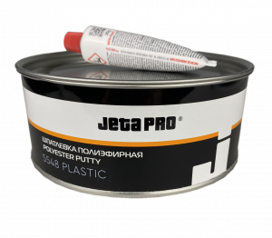 Шпатлевка JETA PRO 5548 Plastic, черная 1кг с отвердителем
