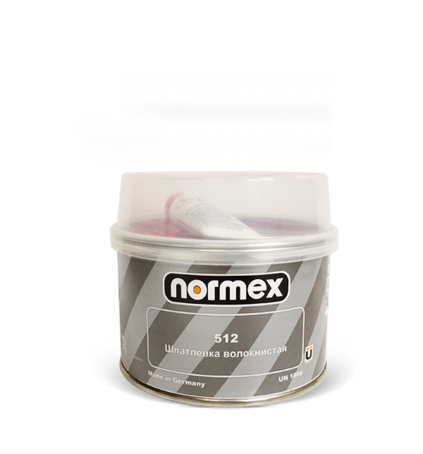 Шпатлевка Normex 512 волокнистая 0,5кг с отвердителем