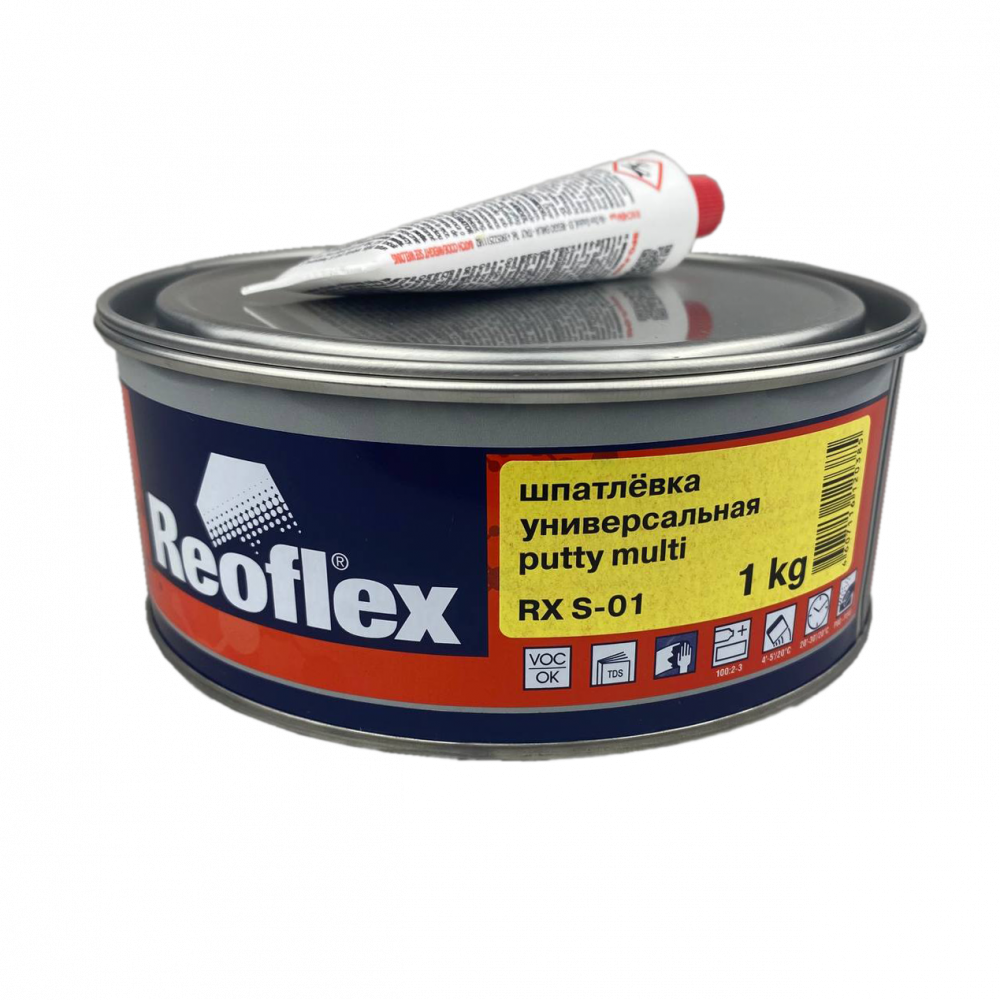 Шпатлевка Reoflex Multi универсальная, бежевая 1кг с отвердителем