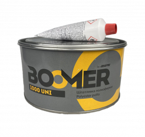 Шпатлевка Boomer Uni полиэфирная универсальная, жёлтая, 1,8кг с отвердителем