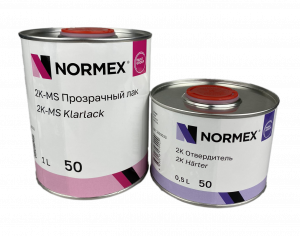 Лак Normex 2К-MS 50 прозрачный 1л с отвердителем 50 0.5л