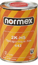 Лак Normex 2К-HS 442 прозрачный 5л с отвердителем 820 2,5л