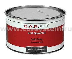 Шпатлевка CarFit п/э Soft Plus бежевая, 1кг. с отвердителем 