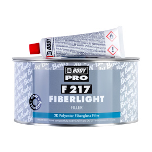 Шпатлёвка Body PRO F217 FIBERLIGHT со стекловолокном облегченная зеленая, 1л с отвердителем