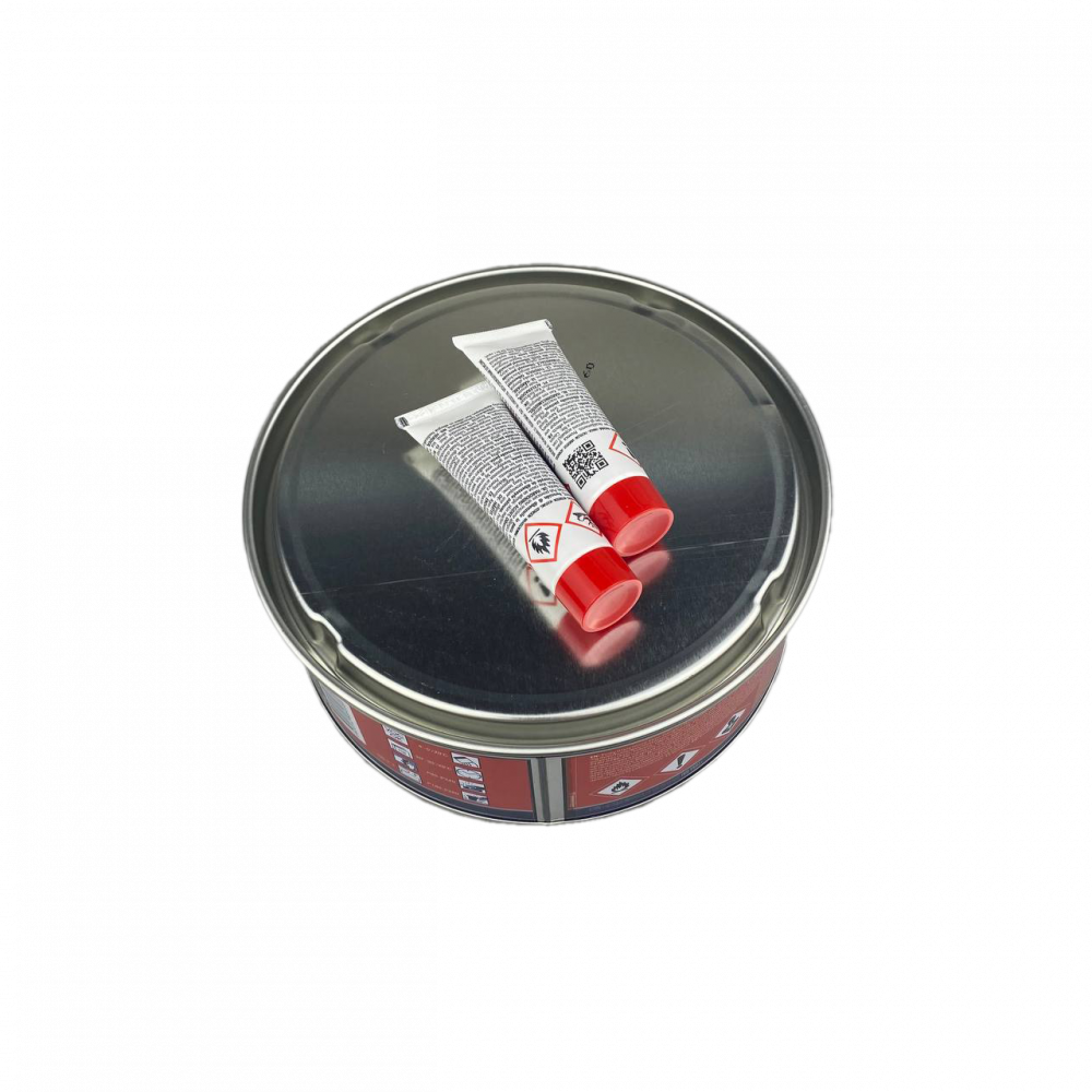Шпатлевка Reoflex Glass Micro Fiber с микростекловолокном, зеленая, 1кг с отвердителем 3