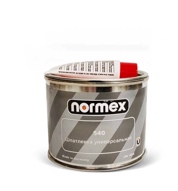 Шпатлевка Normex 540 универсальная, светло-желтая 0,25кг с отвердителем