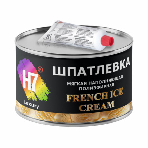 Шпатлевка H7 French Ice Cream мягкая, светло-бежевая 1л (1,86кг) с отвердителем