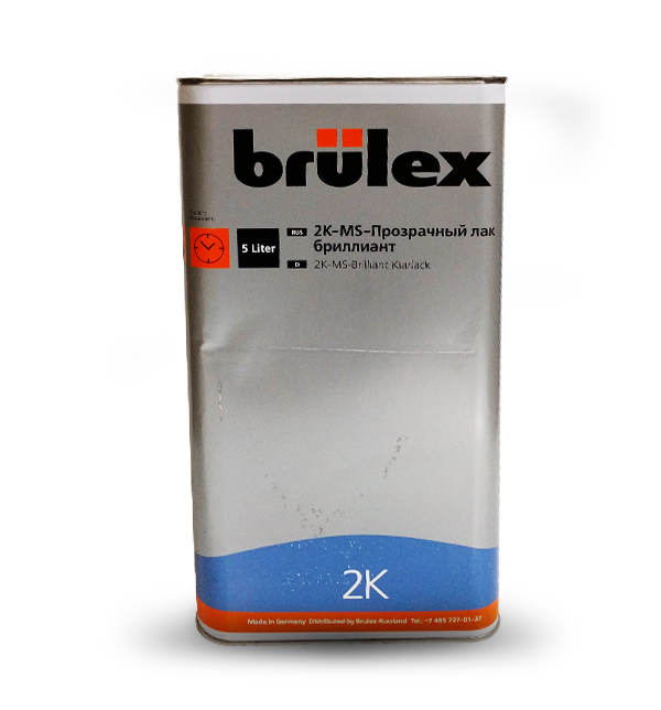 Лак Brulex 2К-МS прозрачный Бриллиант, 5л