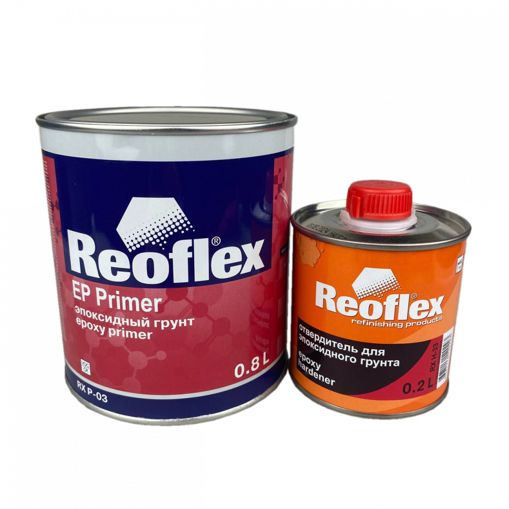 Грунт Reoflex 2К EP Primer эпоксидный 0,8л с отвердителем 0,2л, белый