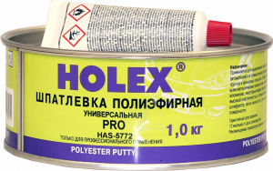 Шпатлевка Holex PRO универсальная, бежевая, 1кг с отвердителем